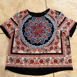 Topshop Floral Patterned Women's Top